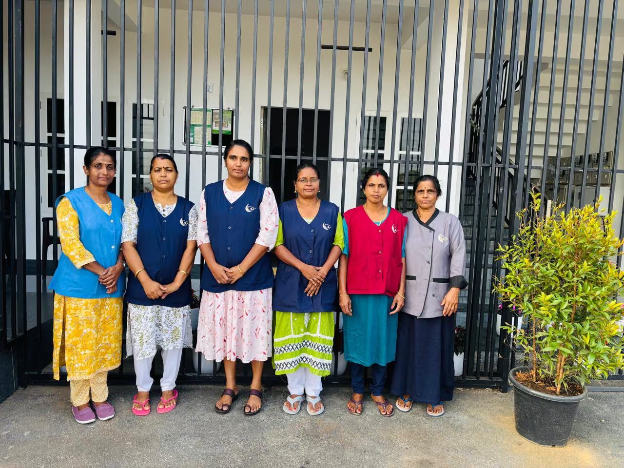 Grace Garden care staff with senior resident